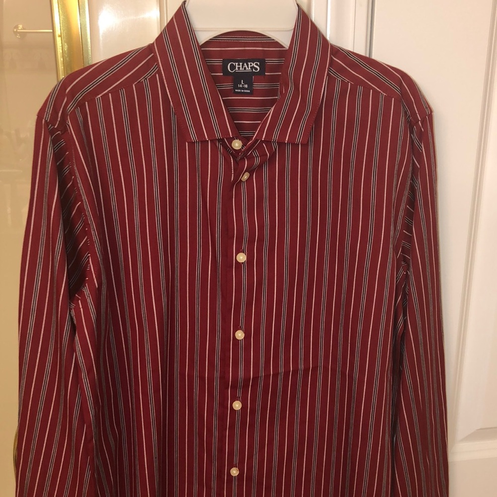 NWT Chaps Boys Size L (14/16) Button Down Shirt